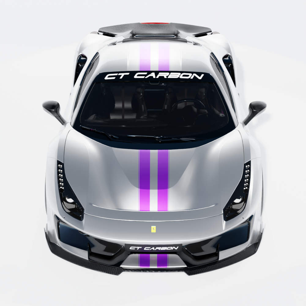 FERRARI 488 PISTA CARBON FIBRE KIT - CT DESIGN