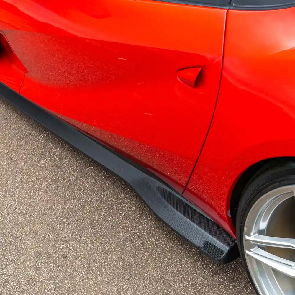 FERRARI 812 SUPERFAST & GTS CARBON FIBRE SIDE SKIRT EXTENSION - CT DESIGN
