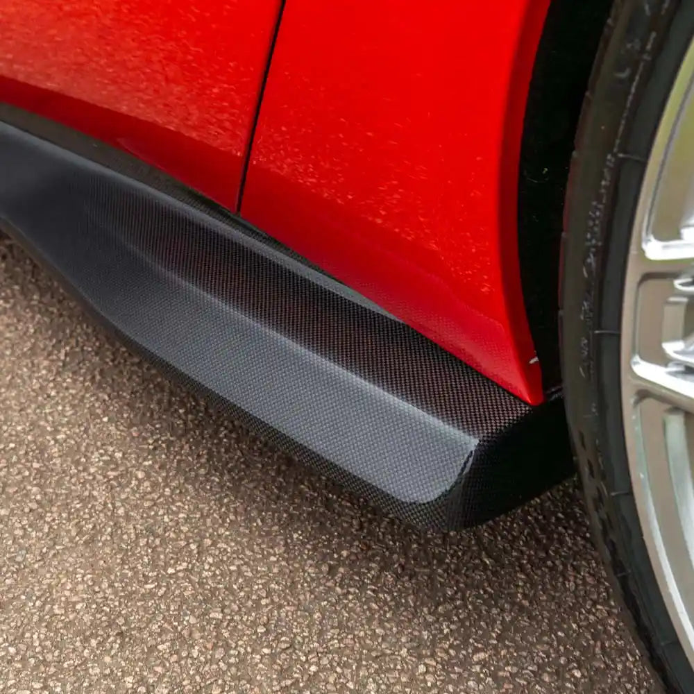FERRARI 812 SUPERFAST & GTS CARBON FIBRE SIDE SKIRT EXTENSION - CT DESIGN