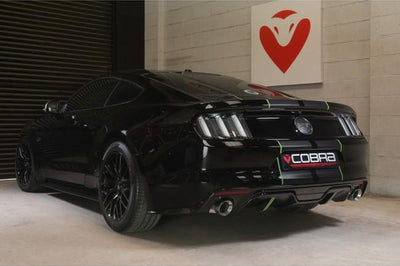 Cobra Exhausts - Ford Mustang 2.3 EcoBoost Convertible (2015-18) 2.5" Venom Box Delete Axle Back Performance Exhaust