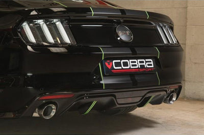 Cobra Exhausts - Ford Mustang 2.3 EcoBoost Convertible (2015-18) 2.5" Venom Box Delete Axle Back Performance Exhaust
