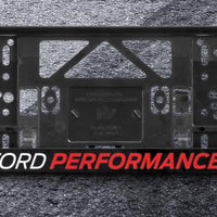 Ford Performance Number Plate Surrounds – Multi-Colour Logo | Sold as a Pair
