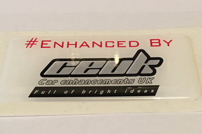 #Enhanced Gel Badge – Premium Car Sticker in Multiple Colours