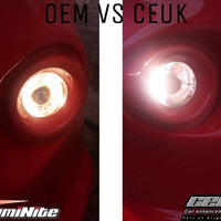 H3 Ice White Upgrade Bulbs – 6500K | IllumiNite (453 | PK22s)