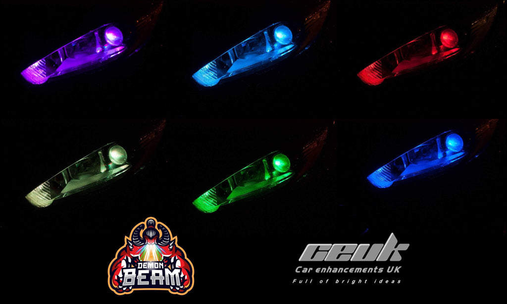CEUK Demon Beam™ RGB LED Headlight & Fog Light – 6000K + Bluetooth RGB ...