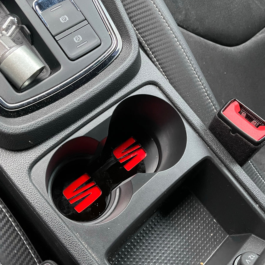 Seat Leon MK3 - Cup Holder Inserts With Logo