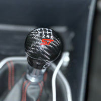 Genuine Carbon Fibre Gear Knob with Red ST Logo – Fits Most Manual Ford Models