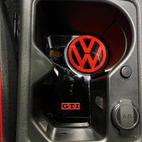 VW Golf MK8 - Cup Holder Inserts With Logo