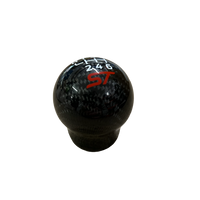 Genuine Carbon Fibre Gear Knob with Red ST Logo – Fits Most Manual Ford Models