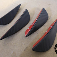 Universal No-Drill Canard Set (Pack of 4) – Carbon Look, 3M Tape Fitment