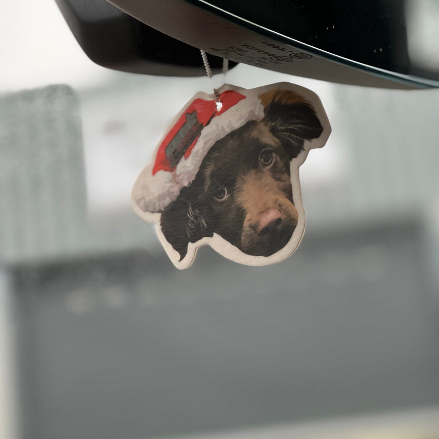 Festive Fudge Dog Air Freshener – Christmas Edition | CEUK