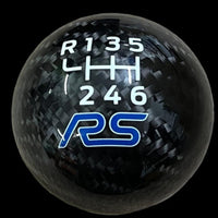 Genuine Carbon Fibre Gear Knob with RS Logo – Fits Most Ford Models
