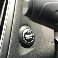 CEUK Logo Start Button Gel Overlay – Black & Chrome for MK7 Fiesta / MK3 Focus