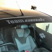 #TeamCEUK Custom Sun Strip – Two-Piece Windscreen Banner Decal