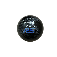 Genuine Carbon Fibre Gear Knob with RS Logo – Fits Most Ford Models