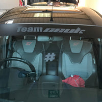 #TeamCEUK Custom Sun Strip – Two-Piece Windscreen Banner Decal