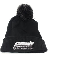 Official CEUK Winter Bobble Hat – Black Wool with Embroidered Logo | Optional Air Freshener