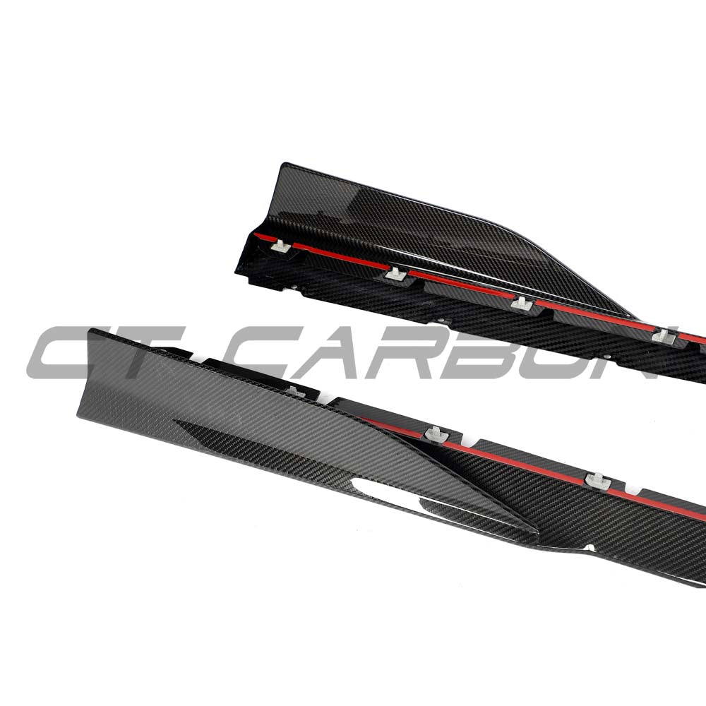 LAMBORGHINI REVUELTO CARBON FIBRE SIDE SKIRTS - CT DESIGN