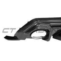 AUDI RS3 8Y SPORTBACK 2025+ CARBON FIBRE REAR DIFFUSER - V1 - CT DESIGN