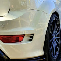 2008-2011 Ford Focus RS MK2 FL Splitter Kit Gloss Black ABS Plastic