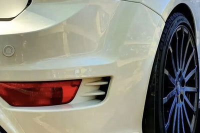 2008-2011 Ford Focus RS MK2 FL Splitter Kit Gloss Black ABS Plastic