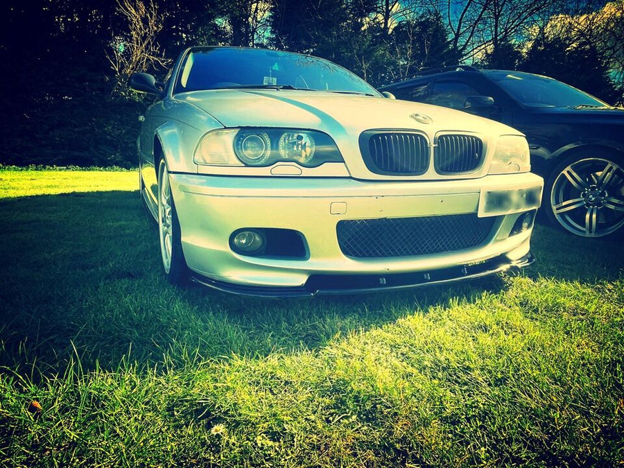 BMW E46 M - SPORT Front Splitter ABS Plastic Gloss Black