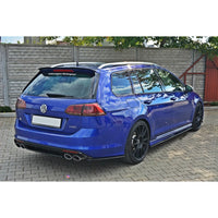 Maxton Design - Golf R MK7 Estate (WITHOUT VERTICAL BAR) (2013-2016) Central Rear Splitter