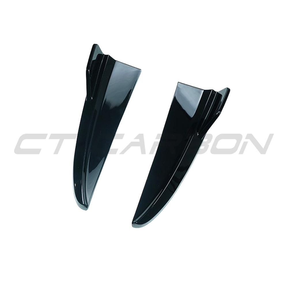 MERCEDES C43 & C CLASS SALOON W205 2014-2021 GLOSS BLACK REAR BUMPER CORNERS