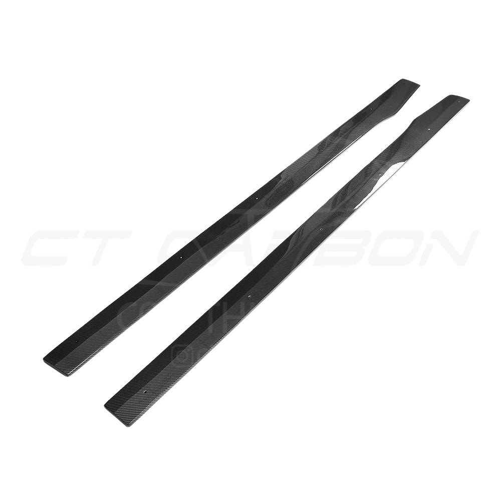 MERCEDES W205 C63 & C63S COUPE 2DR & SALOON 4DR CARBON SIDE SKIRTS - V1