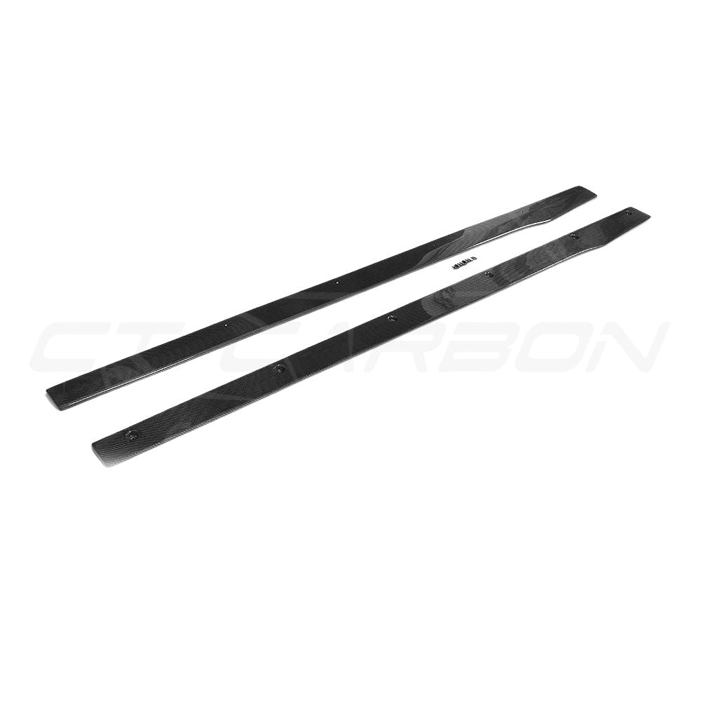 MERCEDES W205 C63 & C63S COUPE 2DR & SALOON 4DR CARBON SIDE SKIRTS - V1