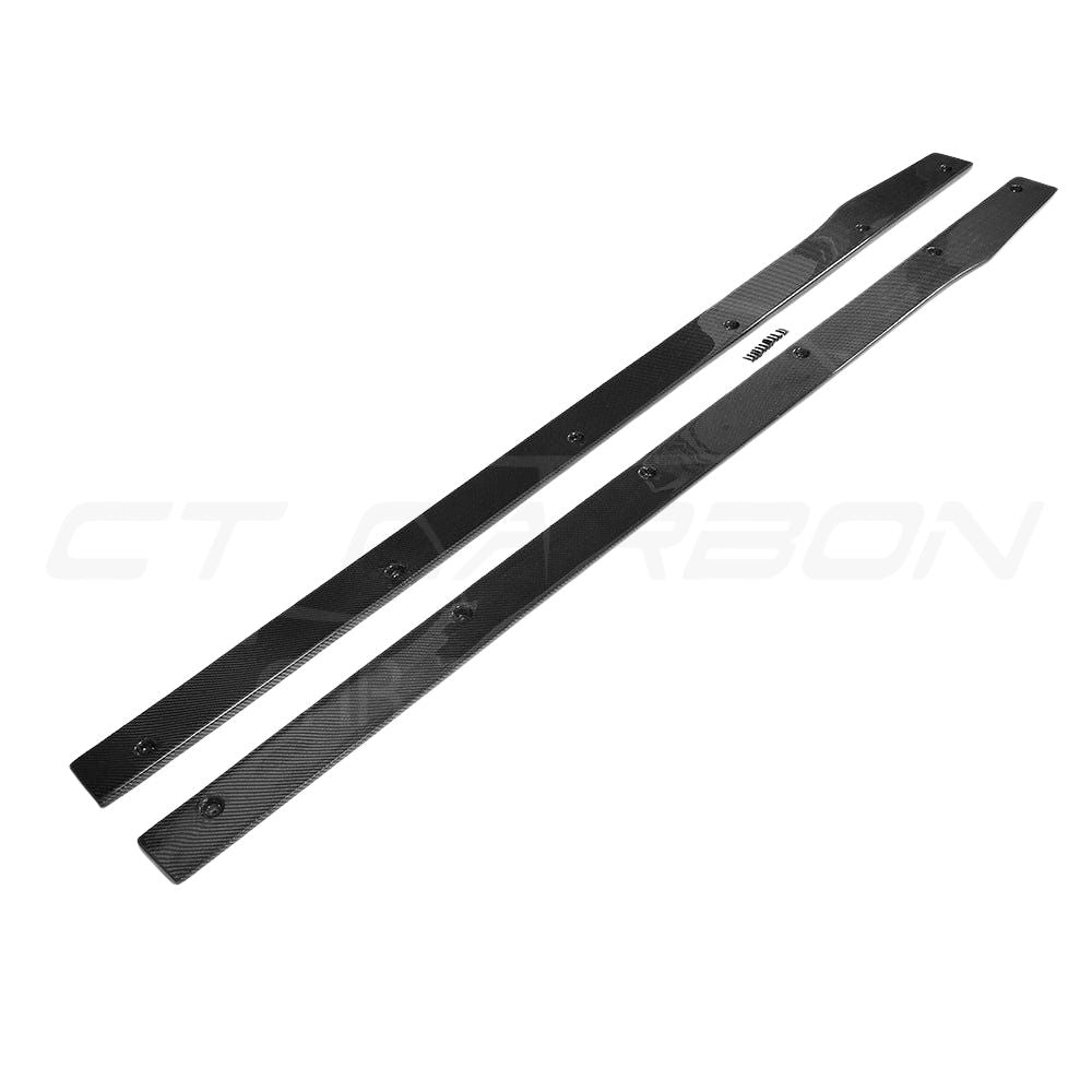 MERCEDES W205 C63 & C63S COUPE 2DR & SALOON 4DR CARBON SIDE SKIRTS - V1