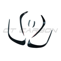 MERCEDES W206 2021+ C-CLASS GLOSS BLACK FRONT BUMPER TRIM