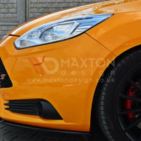 Maxton Design - FRONT SPLITTER V.2 FORD FOCUS MK3 ST PREFACE MODEL