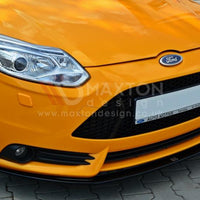 Maxton Design - FRONT SPLITTER V.2 FORD FOCUS MK3 ST PREFACE MODEL