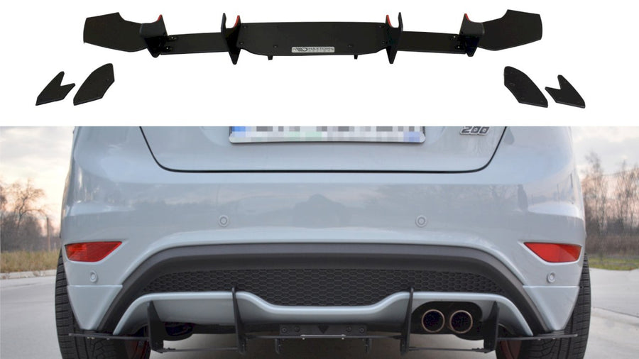 Maxton Design - REAR DIFFUSER FORD FIESTA MK7 ST FACELIFT (2013-2017)