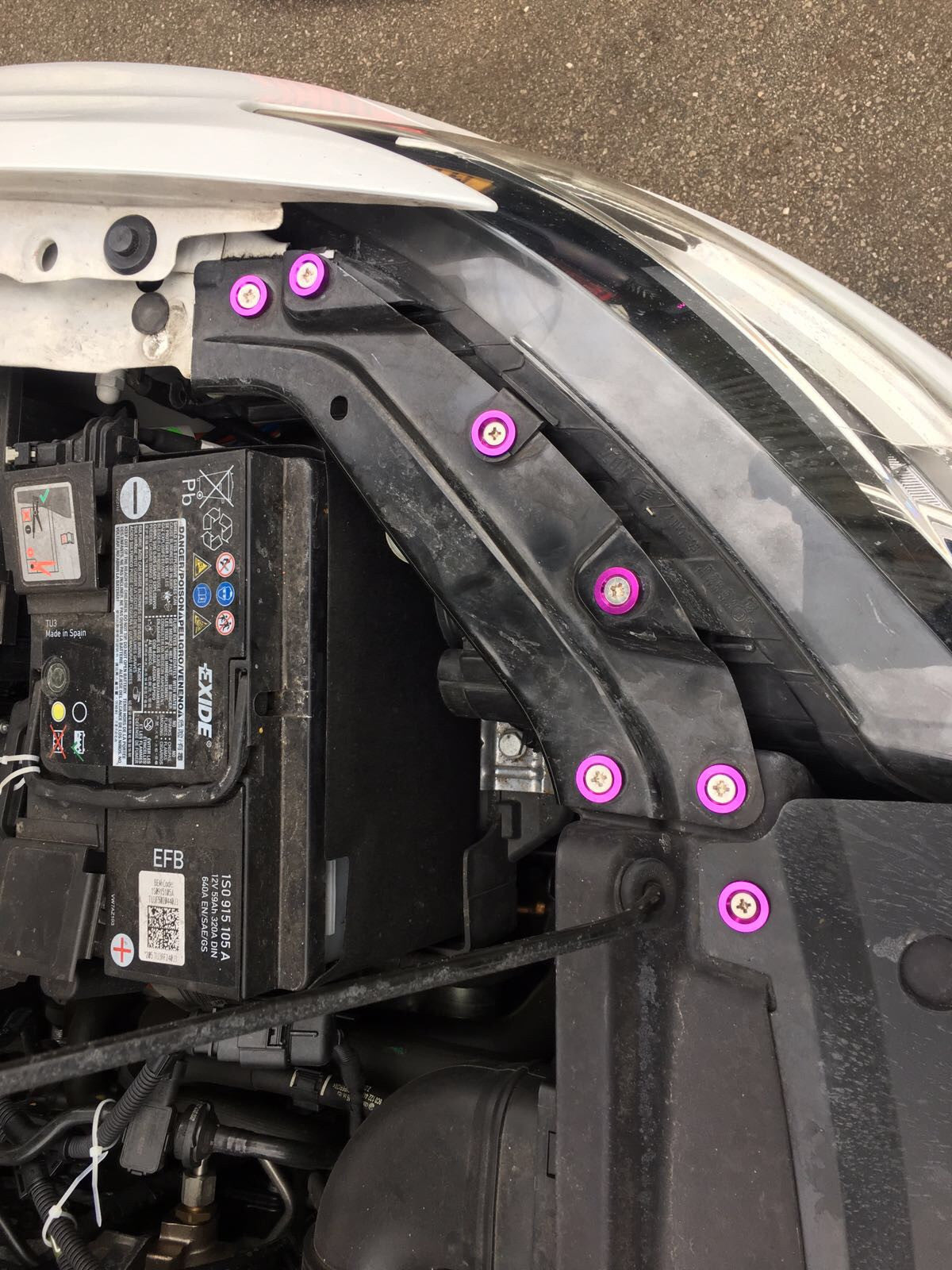 VW Polo MK5 (6R/6C) Engine Bay Dress-Up Kit – Anodised Washers | CEUK