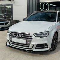 AUDI A3 S-LINE & S3 8V FACELIFT 2017-2020 GLOSS BLACK SPLITTER - V1