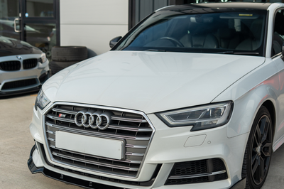 AUDI A3 S-LINE & S3 8V FACELIFT 2017-2020 GLOSS BLACK SPLITTER - V1