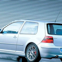 Maxton Design - REAR BUMPER EXTENSION VW GOLF 4 25'TH ANNIVERSARY LOOK (WITH EXHAUST HOLE)