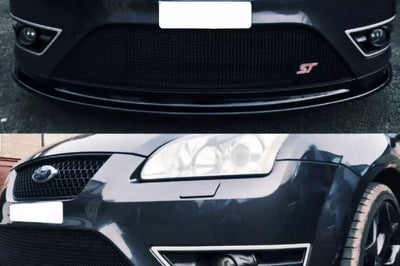 Ford Focus ST Face Lift Front Splitter Gloss Black ABS Plastic