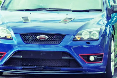 Ford Focus ST MK2 PRE FL Front Splitter Gloss Black ABS Plastic