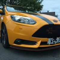 Ford Focus ST MK3 PRE FL Front Splitter Gloss Black ABS Plastic