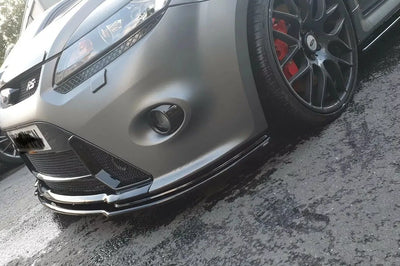 2008-2011 Ford Focus RS MK2 FL Front Splitter Gloss Black ABS Plastic