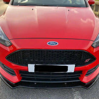 Ford Focus ST MK3 Facelift Front Splitter Gloss Black ABS Plastic