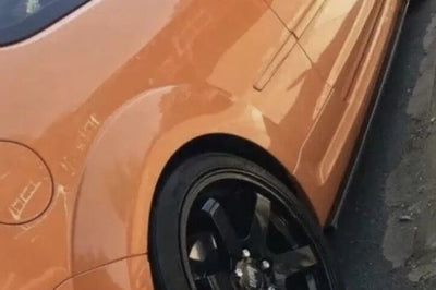 Ford Focus MK2 ST Face Lift Front Splitter & Side Skirts Gloss Black ABS Plastic