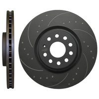 2003-2009 Nissan 350Z Brembo Models RTS Front Black Dimpled and Grooved Discs