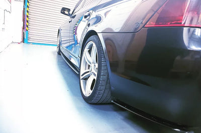 BMW E60/61 M Sport Low Splitter Kit Gloss Black ABS Plastic