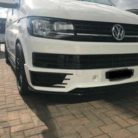 VW T6 Sportline Front Splitter ABS Plastic Gloss Black