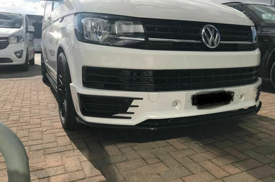 VW T6 Sportline Front Splitter ABS Plastic Gloss Black