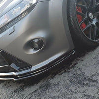 2008-2011 Ford Focus RS MK2 FL Splitter Kit Gloss Black ABS Plastic